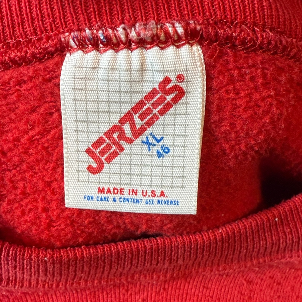 Vintage USA made elk deer red sweatshirt size XL womens - Picture 3 of 3